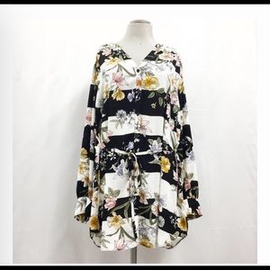 Flowered dress/long shirt